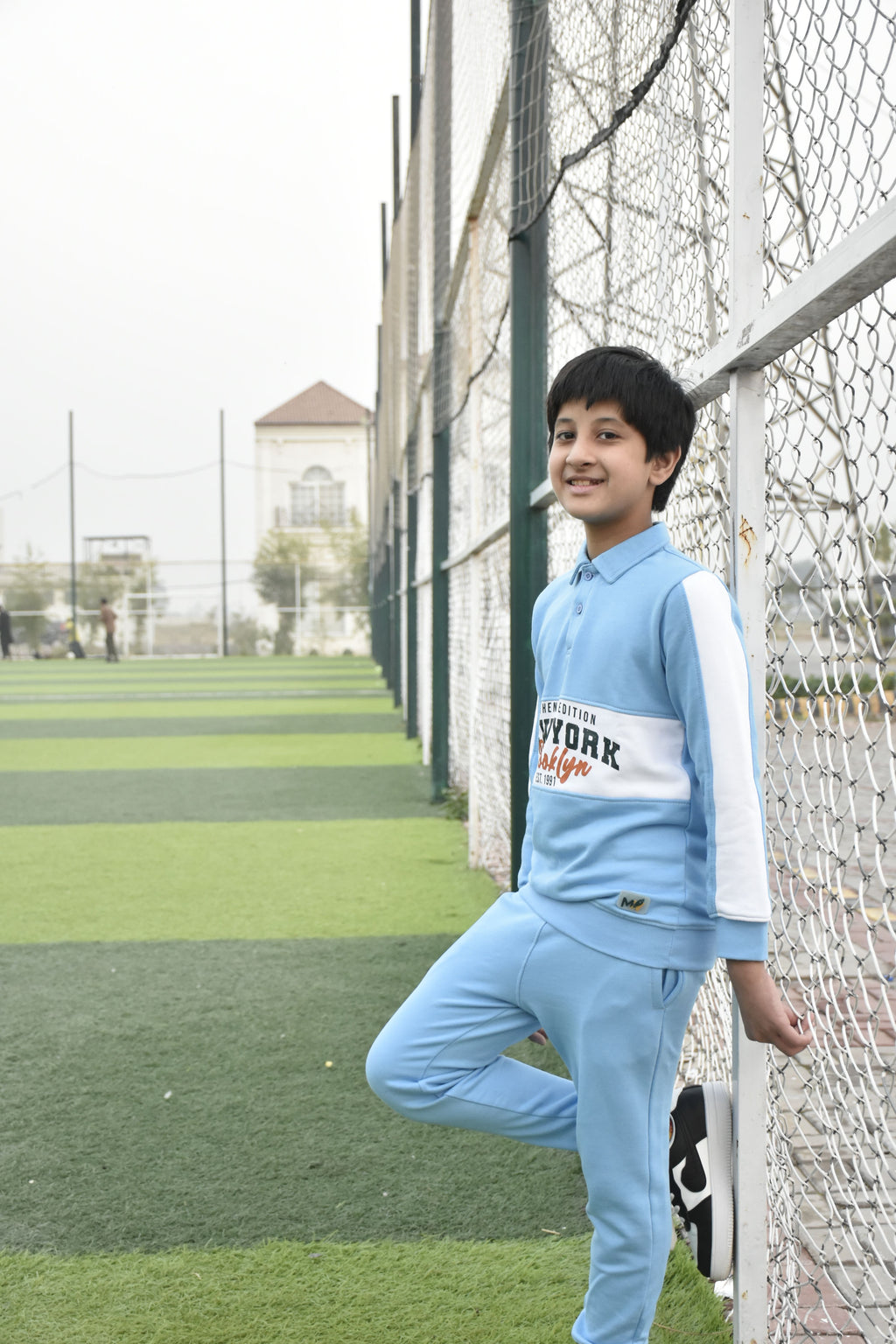 Sky Blue New York Boys Tracksuit - Premium Kids Winter Wear in Pakistan