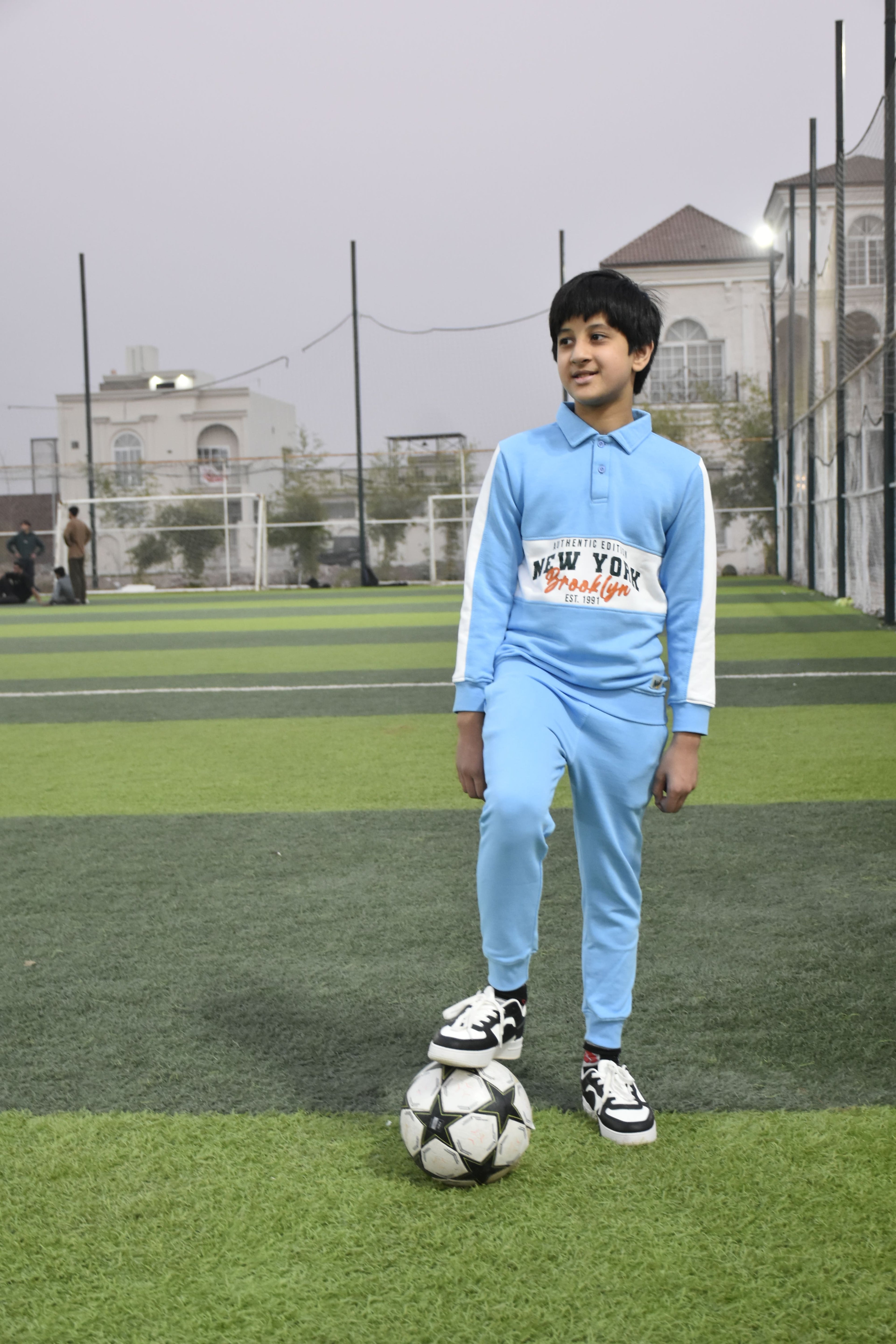 Sky Blue New York Boys Tracksuit - Premium Kids Winter Wear in Pakistan