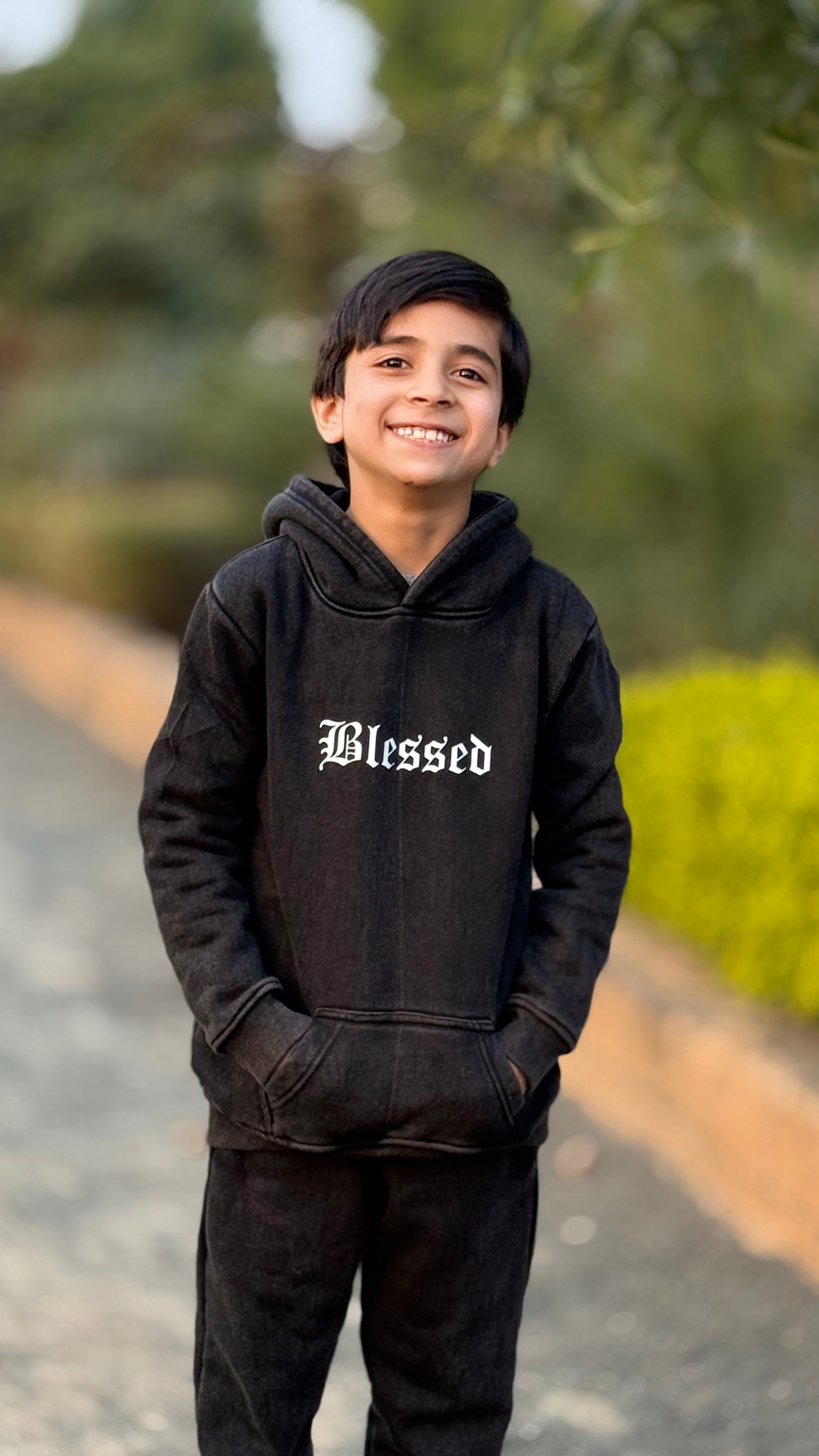 Stylish Boys Acid Wash Fleece Tracksuit (4-12 Years) | Premium Kids Winter Collection