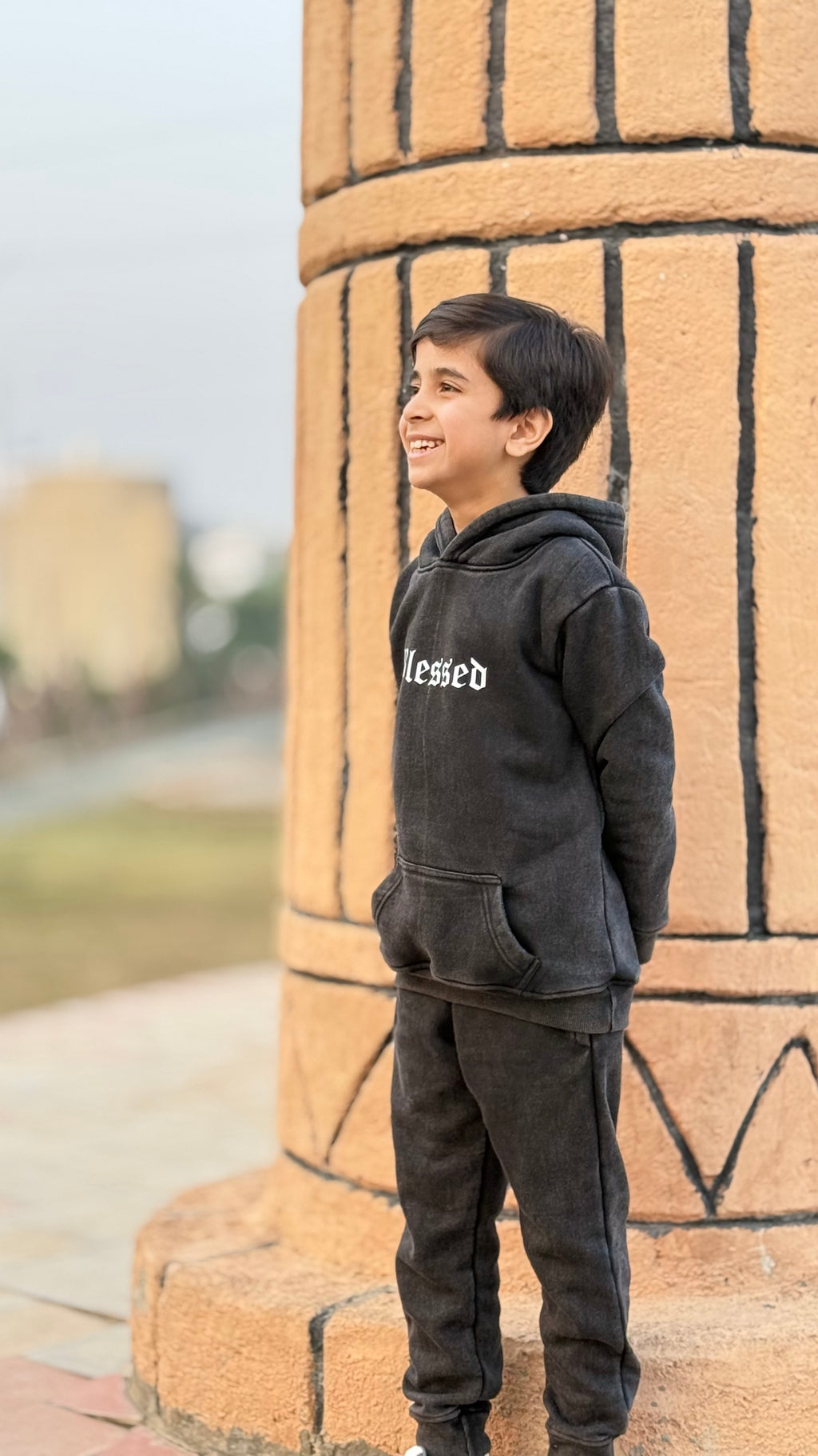 Stylish Boys Acid Wash Fleece Tracksuit (4-12 Years) | Premium Kids Winter Collection