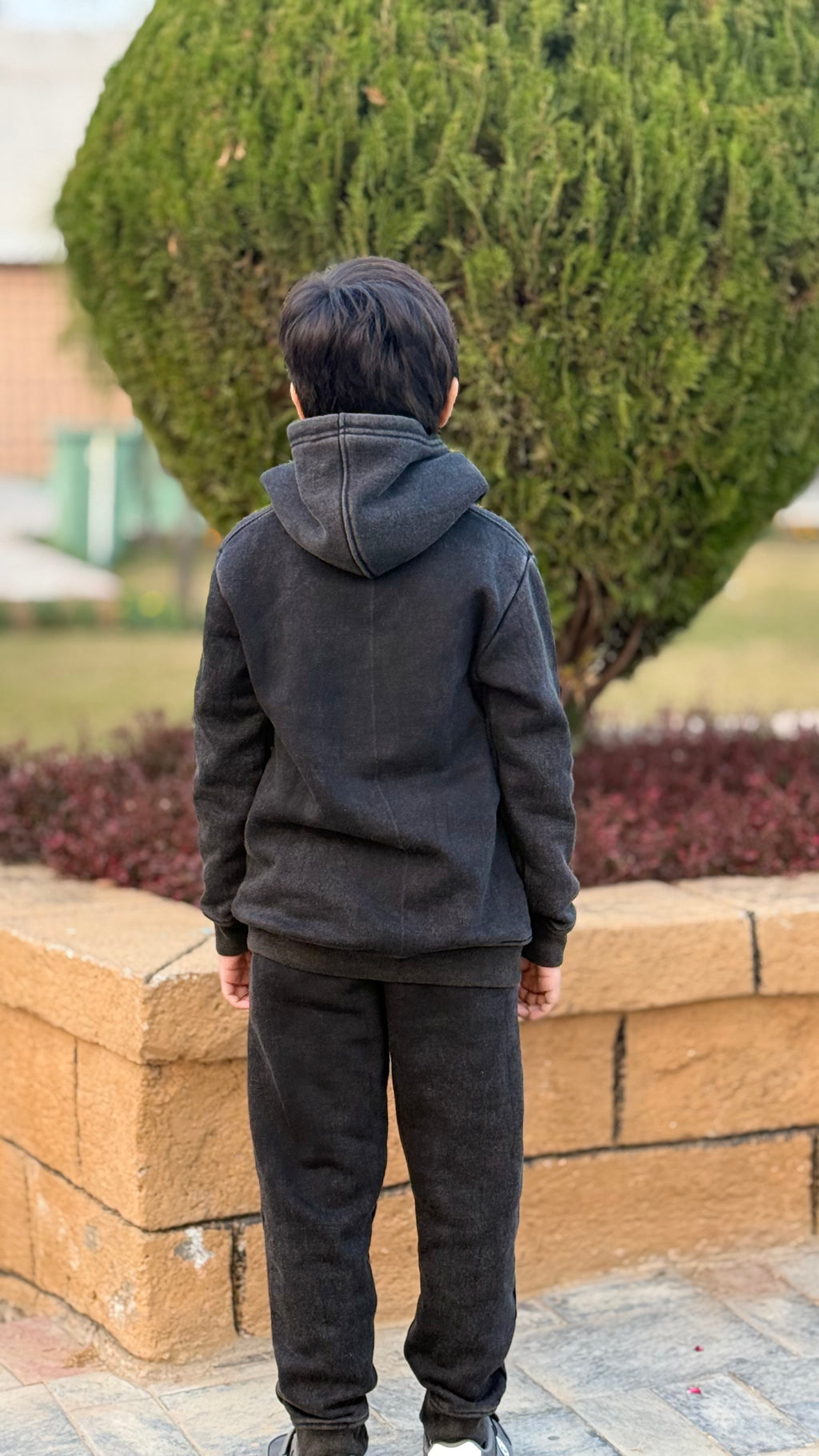 Stylish Boys Acid Wash Fleece Tracksuit (4-12 Years) | Premium Kids Winter Collection